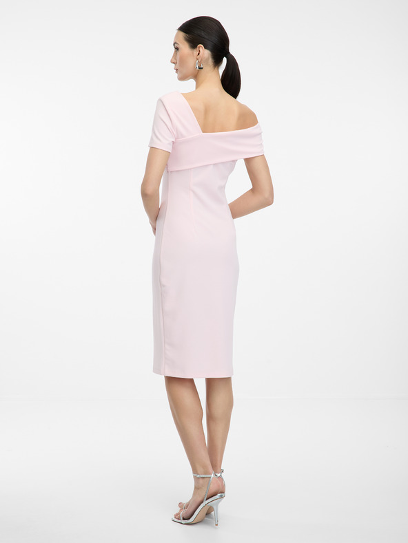 Orsay Svetloružové dámske šaty ku kolenám ORSAY