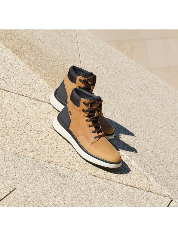 Geox Svetlo hnedá pánska členkové topánky Geox Granito