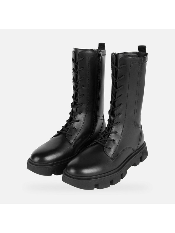 Geox Čierne dámske členkové topánky Geox Vilde