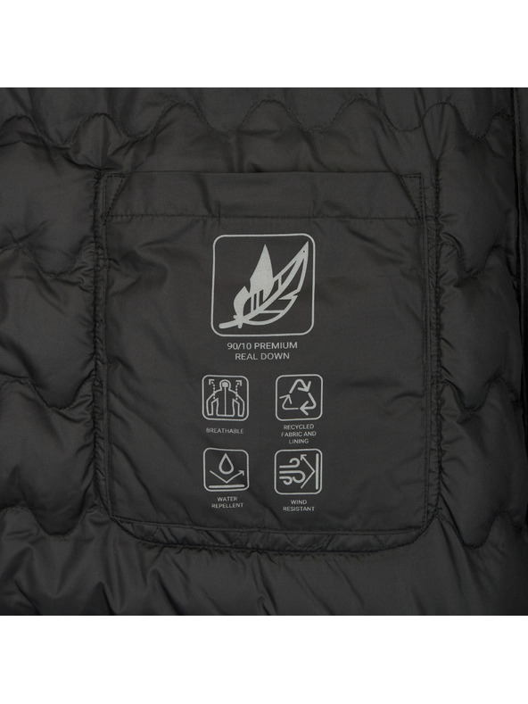 Geox Čierna dámska páperová bunda Geox Myluse