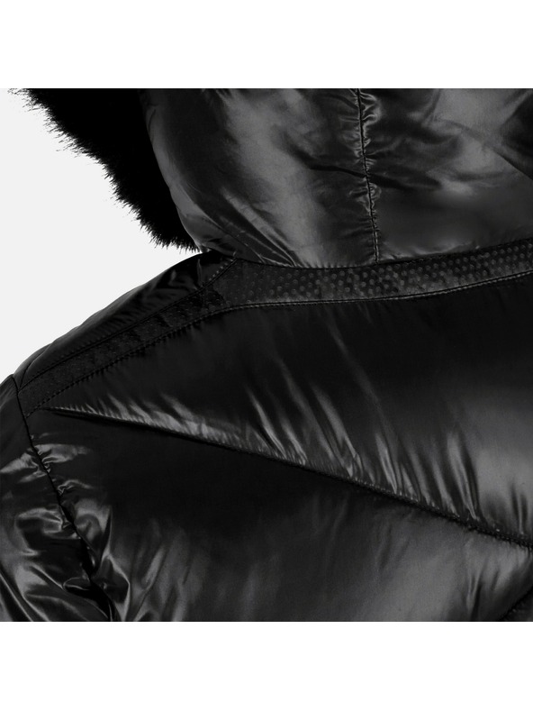 Geox Čierna dámska páperová bunda Geox Backsie