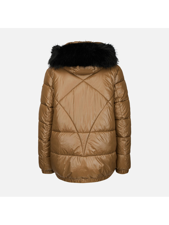 Geox Svetlo hnedá dámska páperová bunda Geox Backsie