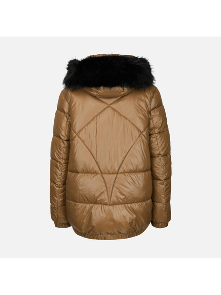 Geox Svetlo hnedá dámska páperová bunda Geox Backsie