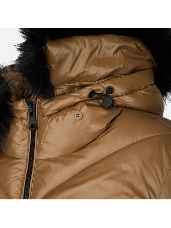 Geox Svetlo hnedá dámska páperová bunda Geox Backsie