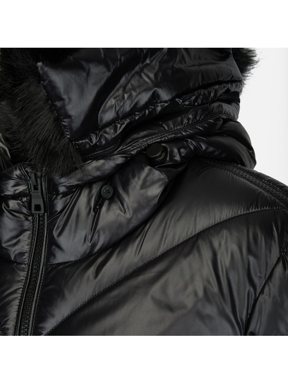 Geox Čierna dámska páperová bunda Geox Backsie