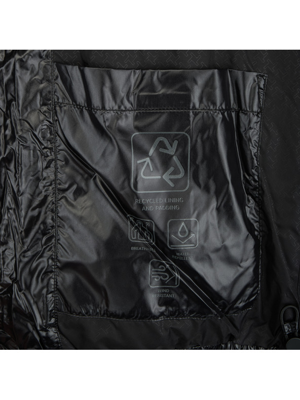 Geox Čierna dámska páperová bunda Geox Backsie