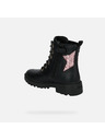 Geox Čierna dievčenská členkové topánky Geox Casey Girl
