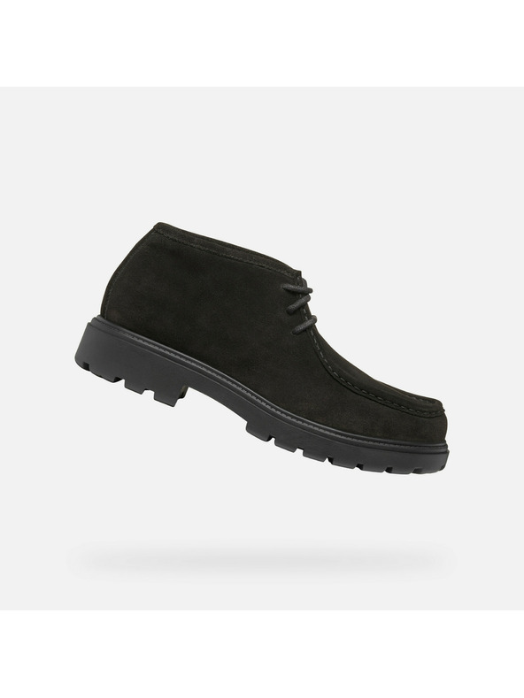 Geox Čierne pánske členkové tenisky Geox Spherica EC7