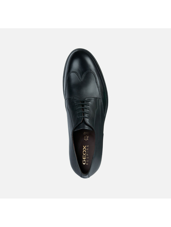 Geox Čierne pánske spoločenské topánky Geox Decio