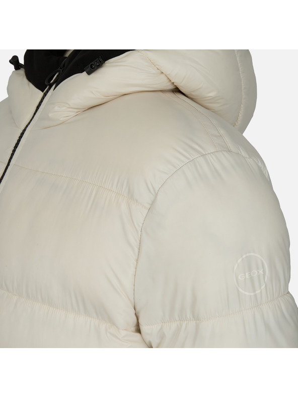 Geox Krémová pánska bunda Geox Spherica