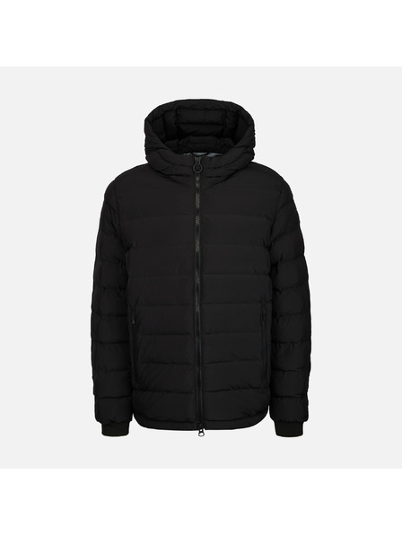 Geox Čierna pánska páperová bunda Geox Spherica