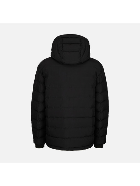 Geox Čierna pánska páperová bunda Geox Spherica