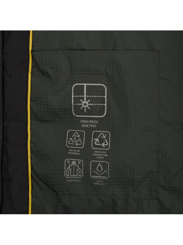 Geox Čierna pánska páperová bunda Geox Spherica