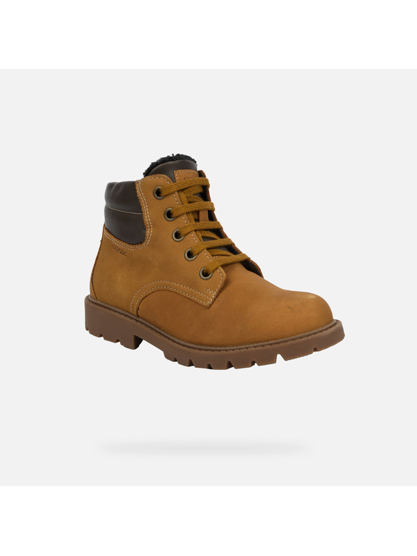 Geox Hnedé chlapčenské tenisky Geox Shaylax Boy