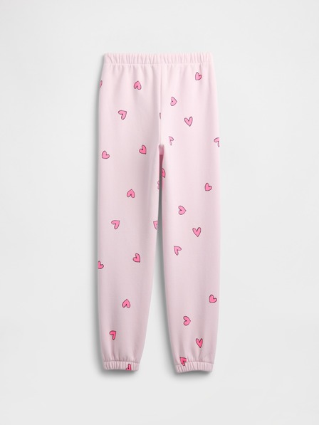 GAP Detské tepláky fleece logo army GAP