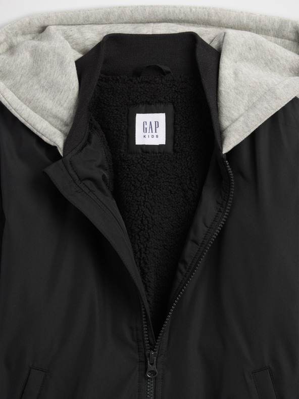 GAP Detský zateplený bomber s kapucňou GAP