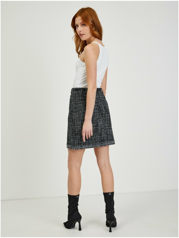 Orsay Šedá dámska tvídová sukňa ORSAY