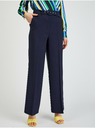 Orsay Tmavomodré dámske široké nohavice s opaskom ORSAY