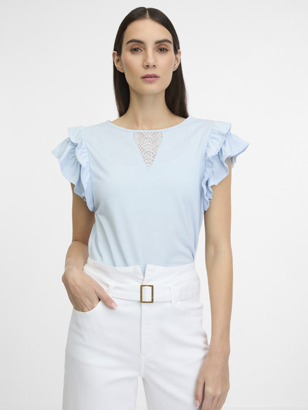 Orsay Modré dámske tričko s krátkym rukávom ORSAY