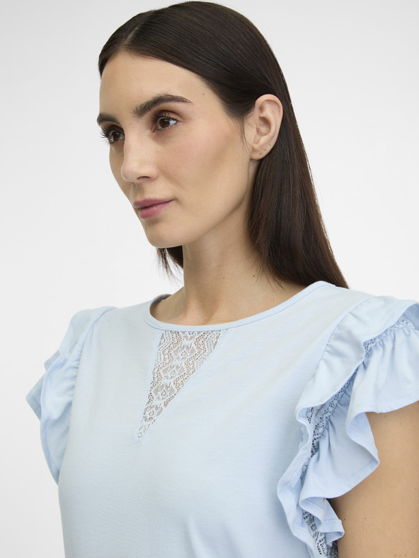 Orsay Modré dámske tričko s krátkym rukávom ORSAY