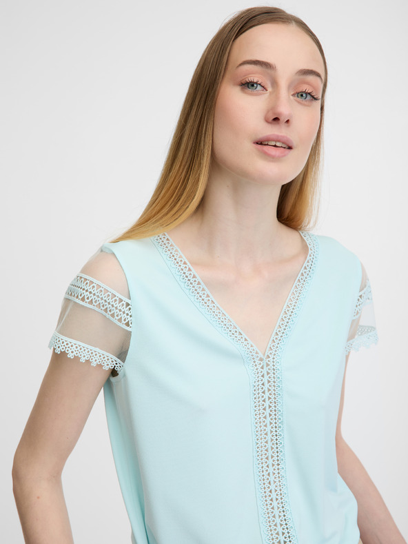 Orsay Svetlomodré dámske tričko s krátkym rukávom ORSAY