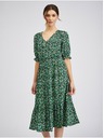 Orsay Zelené dámske vzorované šaty ORSAY