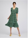 Orsay Zelené dámske vzorované šaty ORSAY