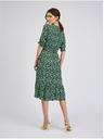 Orsay Zelené dámske vzorované šaty ORSAY