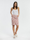 Orsay Růžová dámská vzorovaná džínová sukně ORSAY