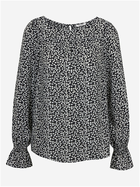 Orsay Bielo-čierna dámska vzorovaná blúzka ORSAY