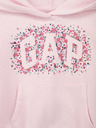 GAP Detská mikina s logom a fleece GAP