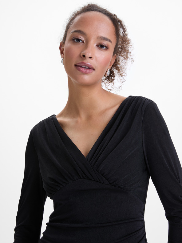 Orsay Čierne dámske plášťové šaty ORSAY