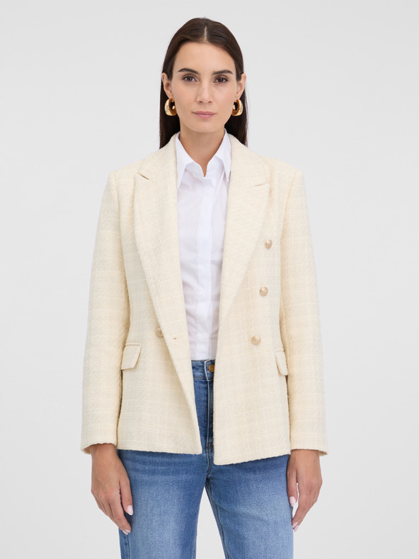 Orsay Krémové dámske sako ORSAY