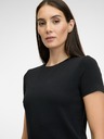 Orsay Čierne dámske tričko s krátkym rukávom ORSAY