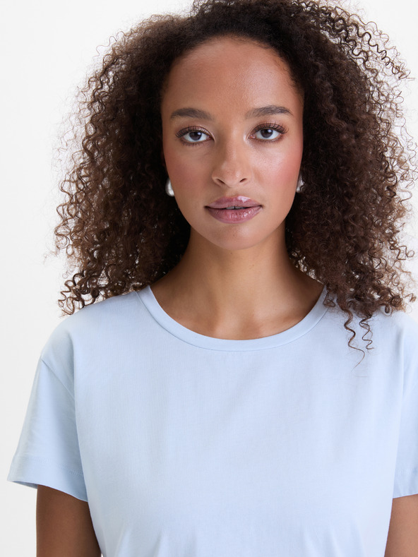 Orsay Svetlomodré dámske tričko s krátkym rukávom ORSAY