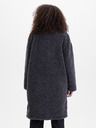 Orsay Tmavosivý dámsky kabát z umelej kožušiny ORSAY