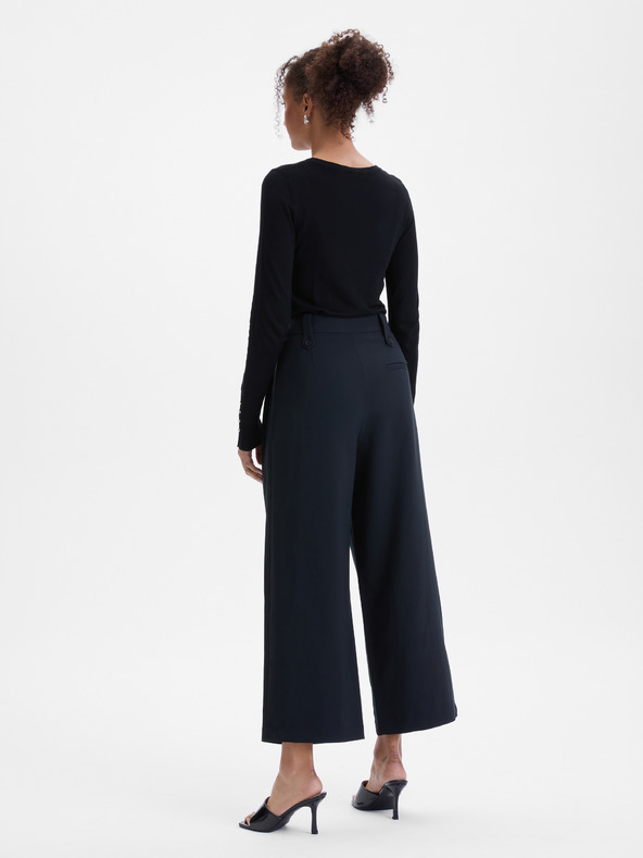 Orsay Čierne dámske široké nohavice ORSAY