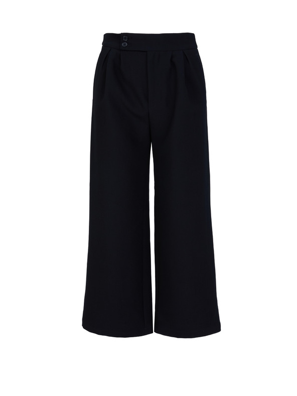 Orsay Čierne dámske široké nohavice ORSAY