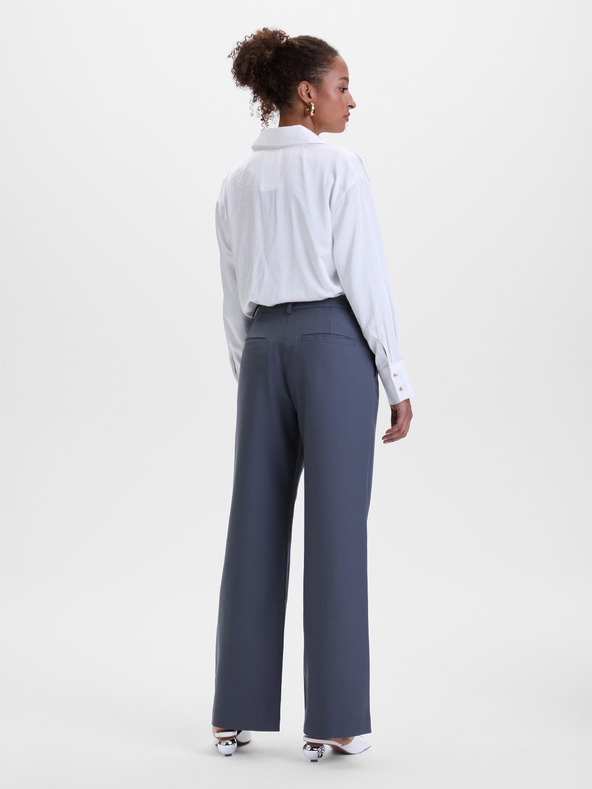 Orsay Tmavosivé široké dámske nohavice ORSAY