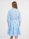 Orsay Modré dámske košeľové šaty ORSAY