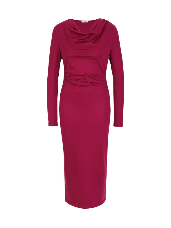 Orsay Vínové dámske midi šaty ORSAY