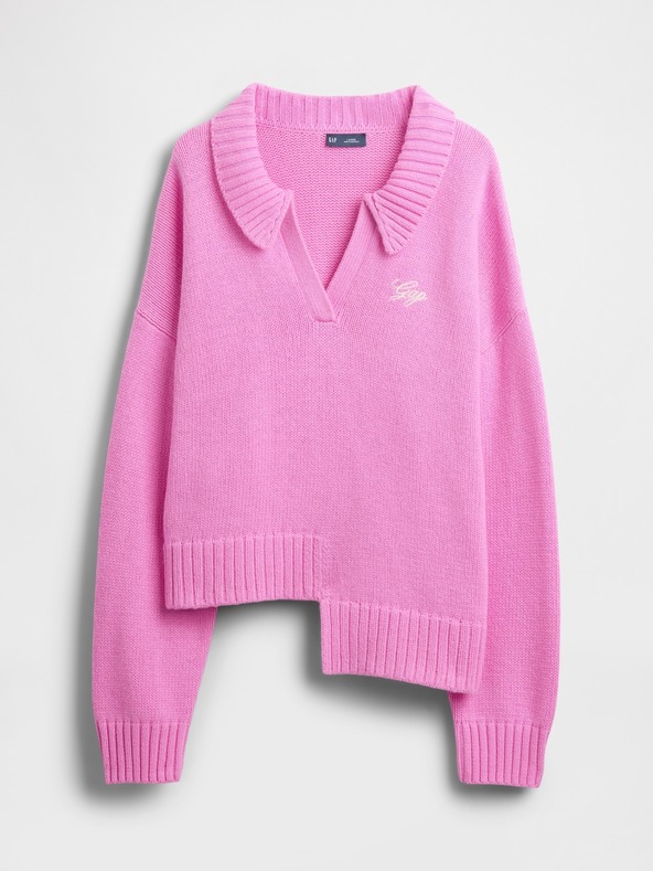 GAP Asymetrický svetr s příměsí vlny GAP