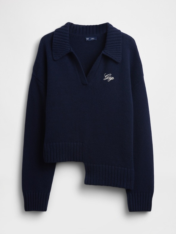 GAP Asymetrický svetr s příměsí vlny GAP