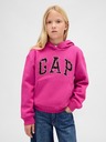 GAP Detská mikina s logom a fleece GAP