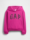 GAP Detská mikina s logom a fleece GAP