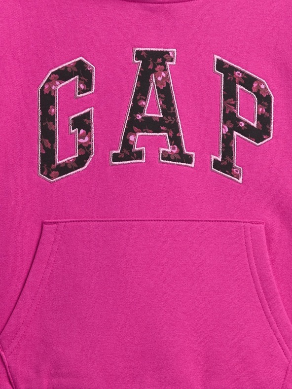 GAP Detská mikina s logom a fleece GAP
