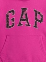 GAP Detská mikina s logom a fleece GAP