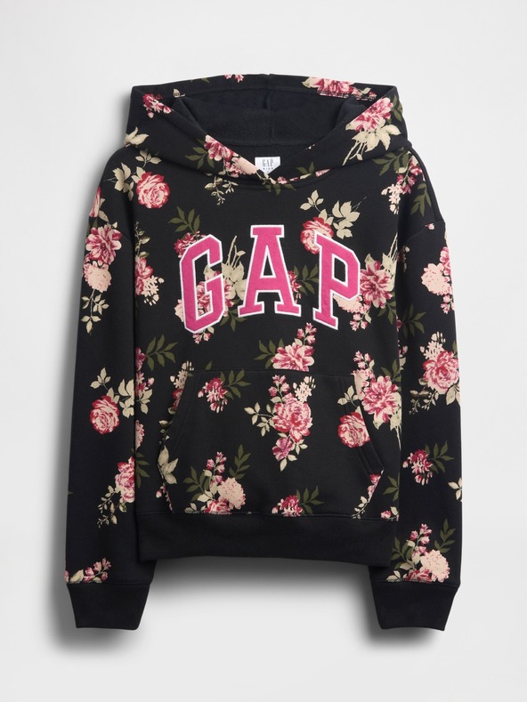 GAP Detská mikina s logom a fleece GAP