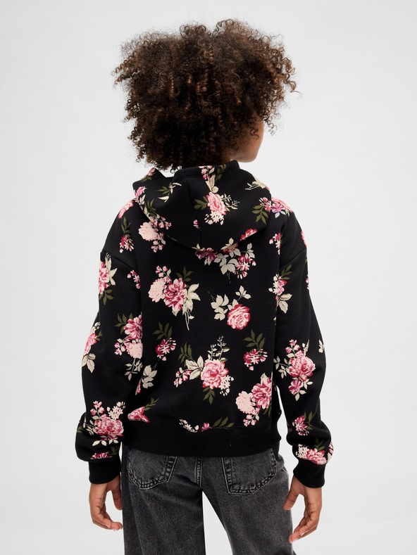 GAP Detská mikina s logom a fleece GAP