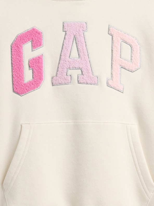 GAP Detská mikina s logom a fleece GAP